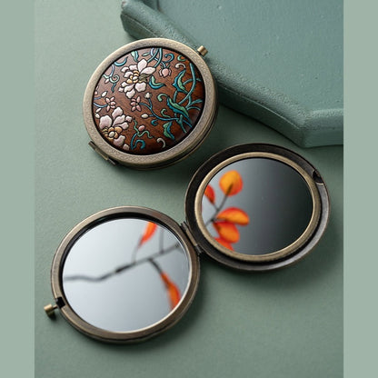 Luna Handcrafted Double-Sided Compact Mirror