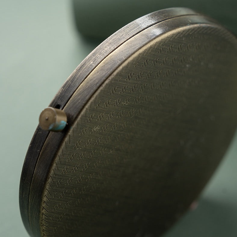 Luna Handcrafted Double-Sided Compact Mirror
