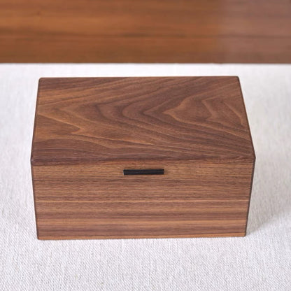 Emily Solid Walnut Storage Box for Essential Oils & Lipsticks