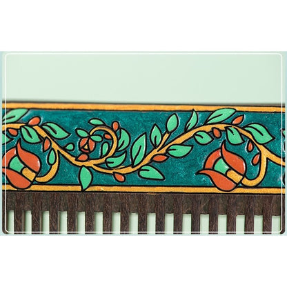 Aster Solid Wood Long-Handle Hair Comb