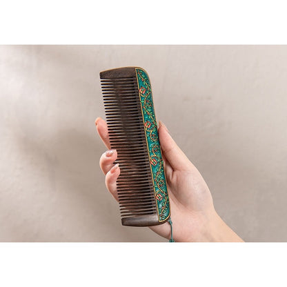 Aster Solid Wood Long-Handle Hair Comb