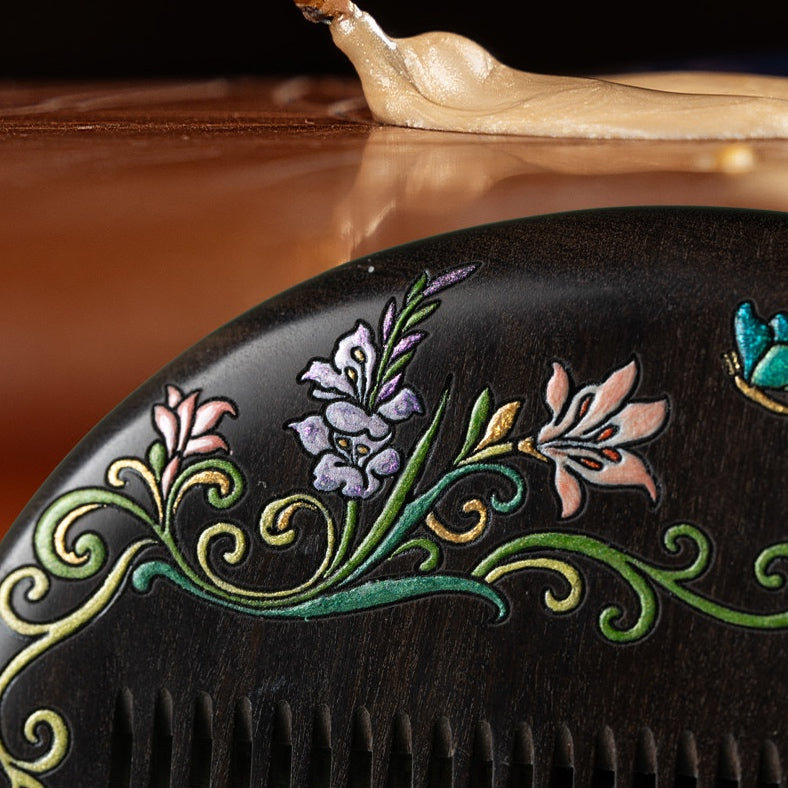 Liora Solid Wood Scalp Massage Comb