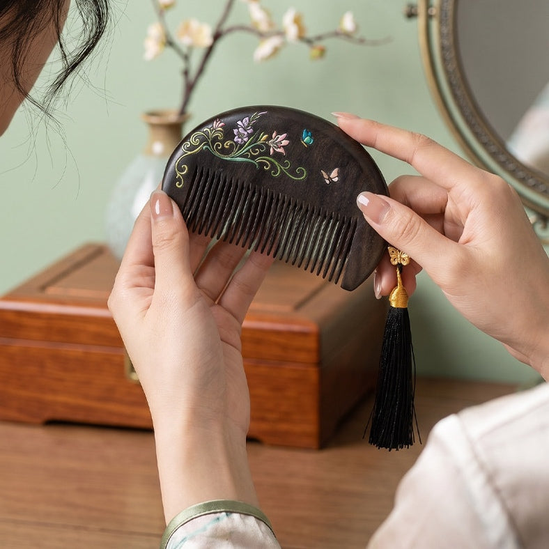 Liora Solid Wood Scalp Massage Comb