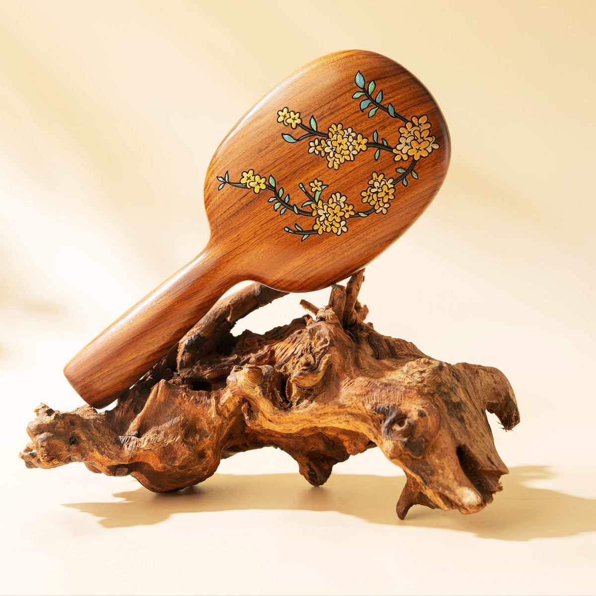 Yulan Solid Rosewood Cushion Hair Brush