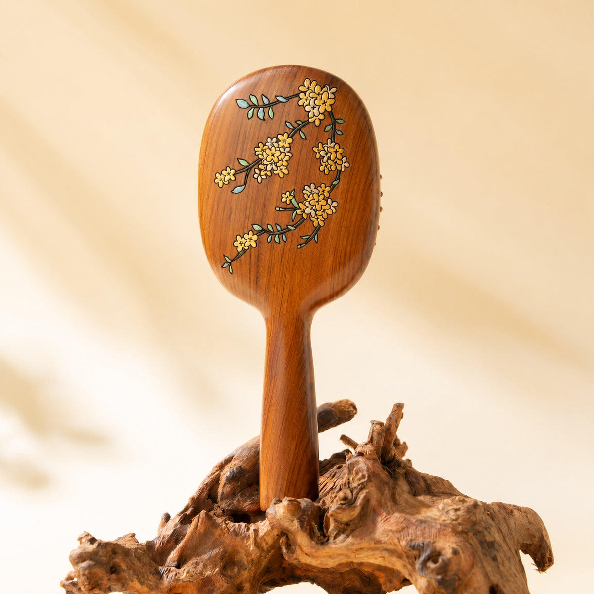 Yulan Solid Rosewood Cushion Hair Brush