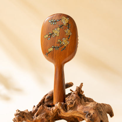 Yulan Solid Rosewood Cushion Hair Brush