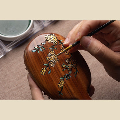 Yulan Solid Rosewood Cushion Hair Brush
